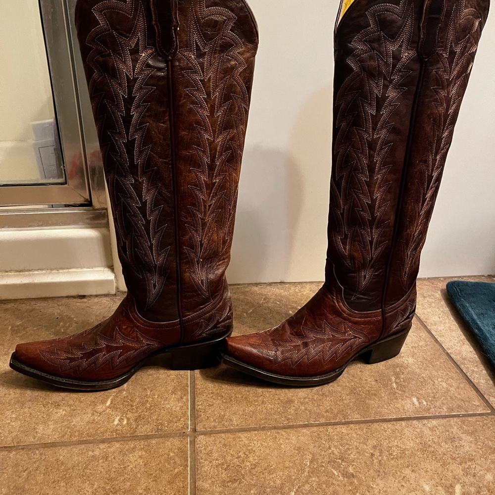 Tall cowboy boots